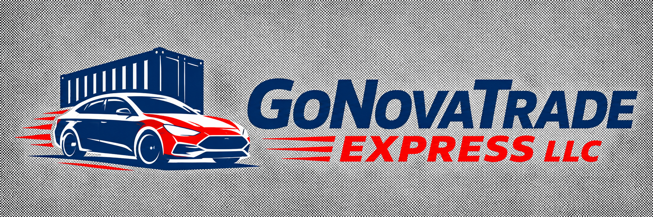 GoNovaTrade Express car and shipping container logo